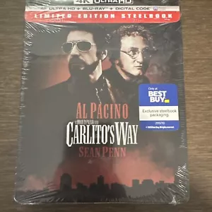 Carlito's Way 4K Best Buy Limited Edition STEELBOOK (4K+Blu-ray) - BRAND NEW - Picture 1 of 2