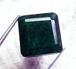 Berillo Verde Naturale 22,20 Ct Forma Ottagonale Pietra Preziosa Sciolta Certificata - Foto 1 di 6