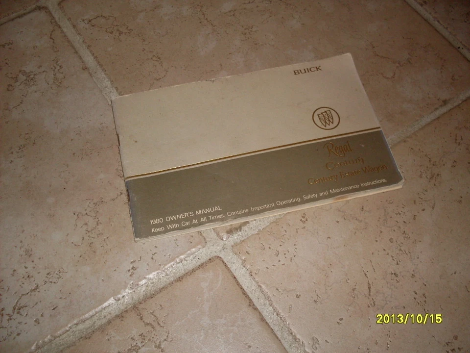 Buick Century 1980 y vagón manual del propietario libro de guía del propietario original  Foto 1 de 1