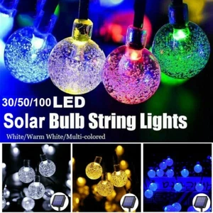 Solar Fairy Lights Outdoor Garden Lights 8 Modes Waterproof Solar String Lights - Picture 1 of 23