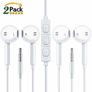 Earbuds Earphones Headphones,in Ear Earphones,Ear Buds Wired with Mic Compatible - Picture 1 of 6