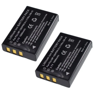2Pack Li-ion NP-120 Battery for Minolta MN90NV IR Night Vision Camcorder 1800mAh - Image 1 of 4