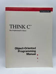 Symantec Think C Professionals Choice Object Oriented Programming Manual 1991 - Picture 1 of 9