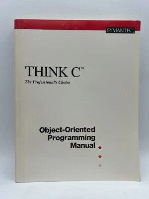 Symantec Think C Professionals Choice Object Oriented Programming Manual 1991 Foto 1 de 4