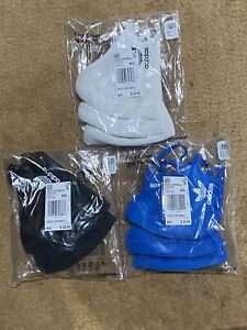 3 adidas Face Mask Cover Protection Black, Blue, White SMALL (3 Pack) *9 TOTAL*