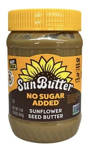 Sun Butter No Sugar Added Sunflower Seed Butter 16 oz - Picture 1 of 1