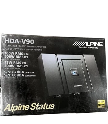 Alpine HDA-V90, HIGH END Status 5 Channel Amplifier HQ Free Worldwide Shipping! - Image 1 of 2