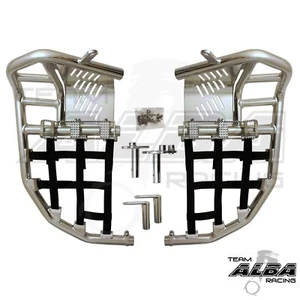 Yamaha Raptor 250 250R 125 125R Nerf Bars Pro Peg Alba Racing Sil bk 192 T7 SB - Picture 1 of 4