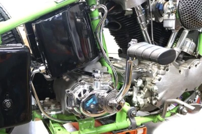 Chrome Oil Line Set for Harley FL Models 1941-1948 - Image 1 of 3