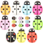 50 Pcs Tiny Ladybug Mini Accessories Bulk Charms for Jewelry Making Small Resin