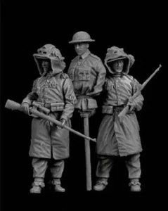 Kit modelo resina 1/35 3 piezas francotiradores soldados británicos Primera Guerra Mundial sin pintar - Imagen 1 de 1