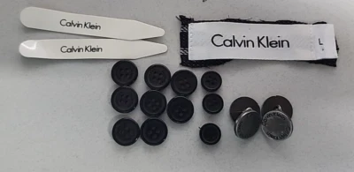 Calvin Klein French Cuff Shirt Replacement Buttons with Metal Cuff Link Buttons - Image 1 of 4
