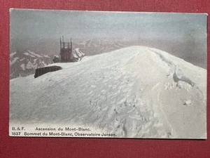 Cartolina - Ascension du Mont-Blanc - Sommet du Mont-Blanc - Observatoire - 1910 - Foto 1 di 1