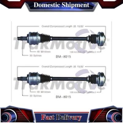 Junta de eje de transmisión TrakMotive CV trasero para BMW 840Ci 1994 1995 1996 1997 Foto 1 de 2