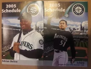 Horario Seattle Mariners Ichiro Suzuki Hof 2005/Adrian Beltre Hof casi nuevo/como nuevo 00232 - Imagen 1 de 3
