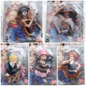 One Piece Image Art Figure with Stand LUFFY SANJI NAMI ACE CHOPPER 2004 - Picture 1 of 16