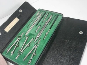 VINTAGE GRAMERCY GR 9 DRAFTING TOOLS SET W/CASE MADE IN GERMANY - Picture 1 of 9