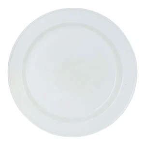 VTG Henn Pottery Roseville Spongeware Workshops White 12” Chop Plate Platter - Picture 1 of 4