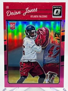 Fútbol óptico Donruss DEION JONES RC 2016 #113 novato PINK PRIZM paralelo - Imagen 1 de 2