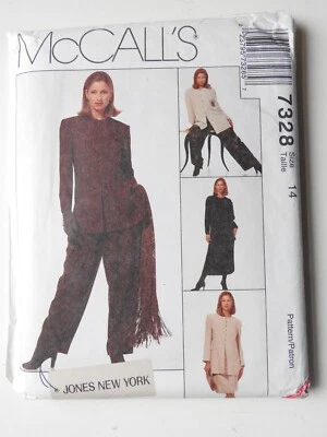 McCalls 7328 sewing pattern Jacket Tunic Trousers &  Skirt size 14 UNCUT  1994 - Image 1 of 2