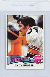 1975 Topps #90 Andy Rusell Steelers Signed Auto *K5437 - Picture 1 of 2