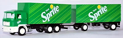 Man F90 Camion Rimorchio Trink Sprite Coca-Cola Serie 1:87 Albedo 410003 - Immagine 1 di 4