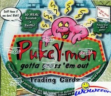 2000 Pacific PUKEY-MON HUGE 36 Pack Factory Sealed Box-180 Cards-Pokemon Parody