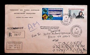 French Southern & Antarctic Territory Sc 304/309 - 2002 COVER TO USA - Picture 1 of 1
