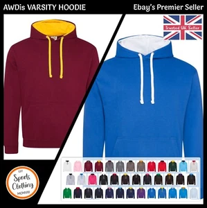 Sudadera con capucha AWDis Varsity - Sudadera con capucha de algodón suave JH003 - Entrega GRATUITA - Imagen 1 de 78