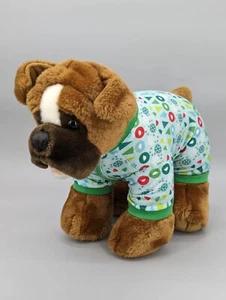 Build A Bear Workshop Bulldog Marrón Boxer Perro En Pijama 15" Peluche - Imagen 1 de 20