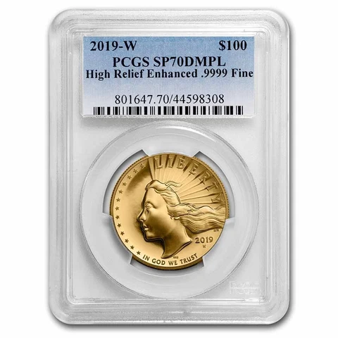 2019-W High Relief American Liberty Gold SP-70 DMPL PCGS - SKU#219127 Cover