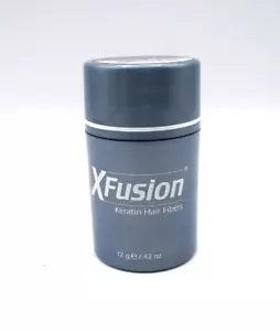 X Fusion Keratin Hair Fibers ~ DK Brown ~ 12 g / .42 oz ~ - Picture 1 of 3