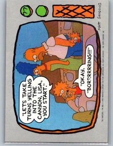 1990 Topps The Simpsons #77 Let's take turns yelling into the canyon, Lis - Picture 1 of 2