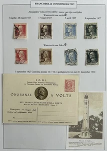 Italien 1927 100. Todestag Volta wmk links & rechts gebraucht - Bild 1 von 1