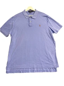 Polo Ralph Lauren Polo Shirt Men’s XXL Light Blue 100% Pima Cotton Short Sleeve - Picture 1 of 8