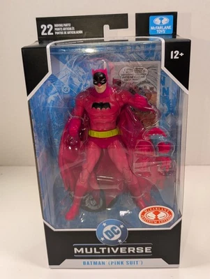 Figura de acción DC Multiverse Batman Pink Suit 7" McFarlane Red Platinum Edition  Foto 1 de 4