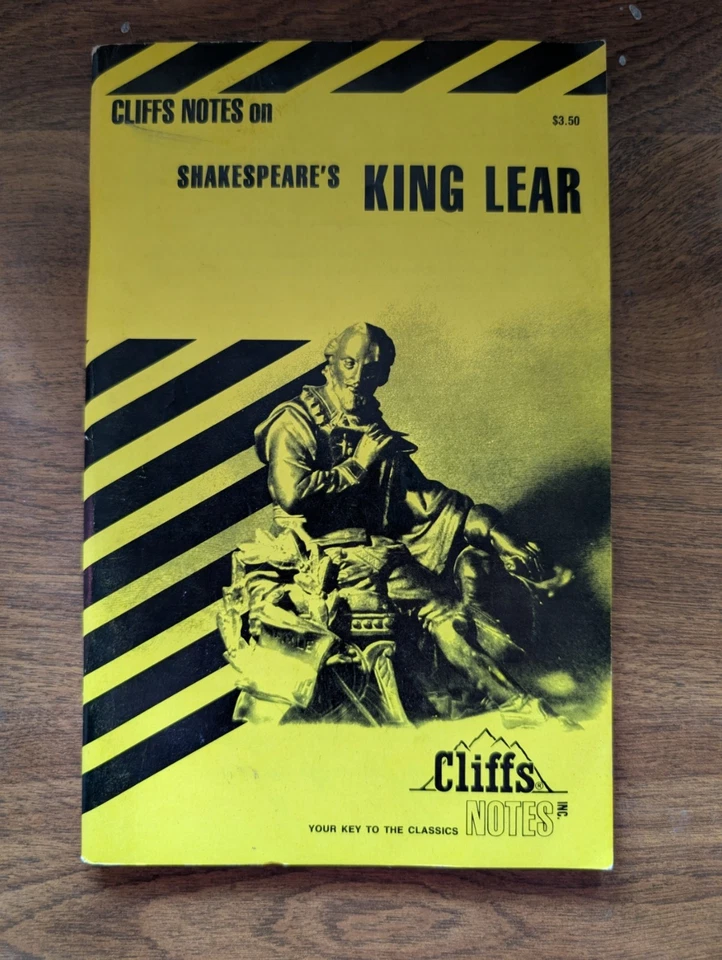 Vintage Shakespeare's King Lear by Cliffs Notes Staff (1991, Trade Paperback) - Image 1 of 1