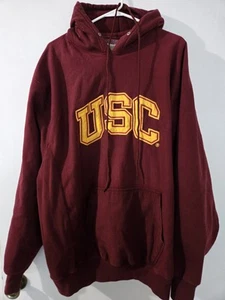 USC Trojans Steve & Barrys Logo Hoodie Pullover Sweater - Maroon Gr. XL - Bild 1 von 4