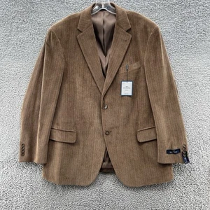 Dockers Sport Coat Mens 46R Brown Corduroy Coat Blazer - Picture 1 of 14