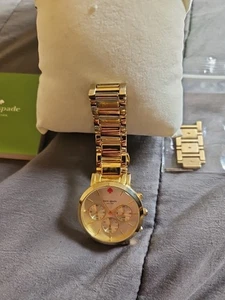 Kate Spade Damenuhr Gramercy Live bunt goldfarben Xtra Links   - Bild 1 von 4