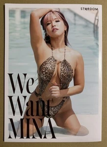 STARDOM Mina Shirakawa Photo Book We Want MINA Sexy Bikini Swimsuit AEW - Picture 1 of 5