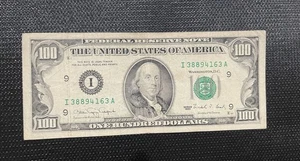 1990 $100 One Hundred Dollar Bill Vintage Old Note - Picture 1 of 5