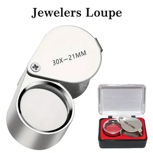 30X Joyeros Lupa Lupa Joyería Moneda Lazo Lupa Bolsillo para Ojos NUEVO - Imagen 1 de 10