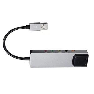 6 in 1 USB Sound Card 5.1 Channel External Audio Card SPDIF for PC Computer - Photo 1/11