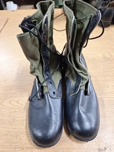 Botas de la selva de la era de Vietnam de Estados Unidos con plantillas 10 XN 1968 combate segundo patrón Vibram - Imagen 1 de 7