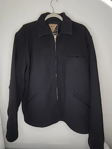Men's Weatherby Performance Outerwear Black Wool Jacket XL/XXL - Picture 1 of 21