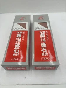 NANIWA CHOSERA Super Ceramics Stone SS-800/#800,w/stand - Lot Of 2 stones - Picture 1 of 7