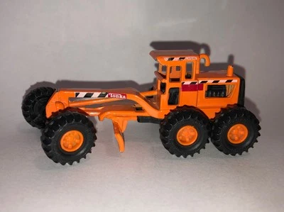 Maisto Tonka Hasbro 1998 Mini Road Grader Orange DOT Diecast 1:64 Vintage Toy - Image 1 of 4