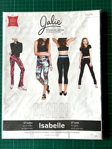JALIE 3674 Leggings & Skating Pants Sewing Pattern NEW & UNCUT Sealed - 27 Sizes - Picture 1 of 2