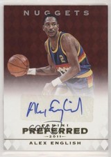 2011-12 Panini Preferred /74 Alex English #4 Auto HOF